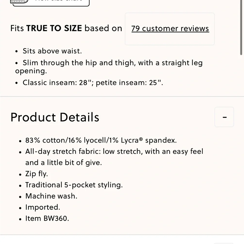 Jcrew Factory Classic vintage jean in all-day stretch